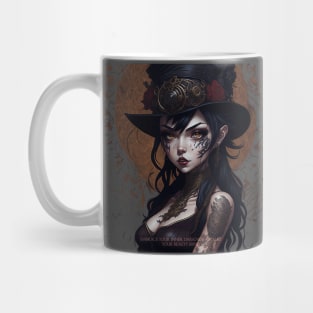 Embrace your inner darkness and let your beauty shine - Anime stempunk goth girl Mug